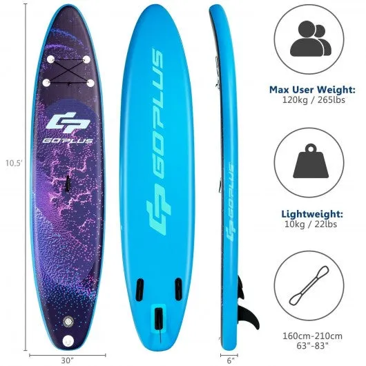 11' Inflatable Stand Up Paddle Board Surfboard with Bag Aluminum Paddle Pump-M