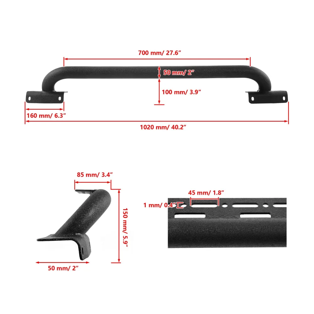 3 Inch 80W 9600LM LED Pods Lights White&Yellow Bull Bar For Ford Bronco 2/4 Door 2021 2022