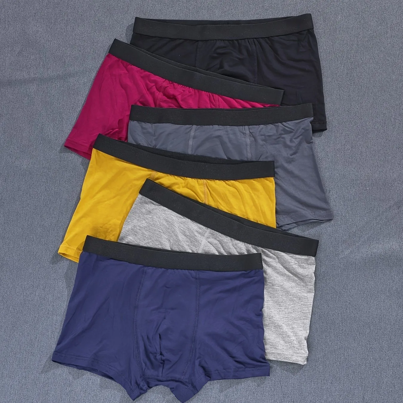 6pcs Men's Breathable Boxer Briefs Underwear