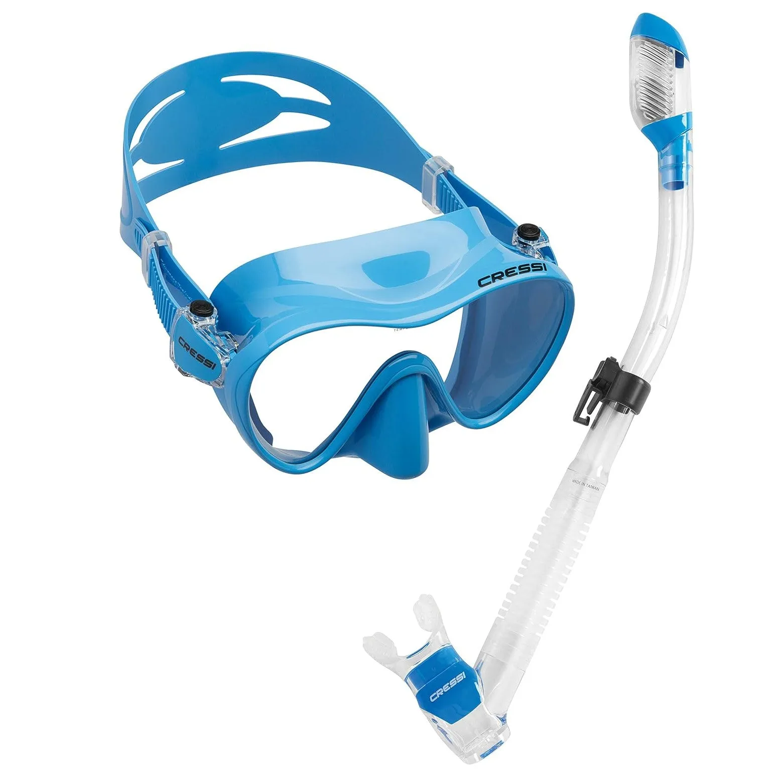 Cressi Frameless Dive Mask and Supernova Dry Snorkel Combo