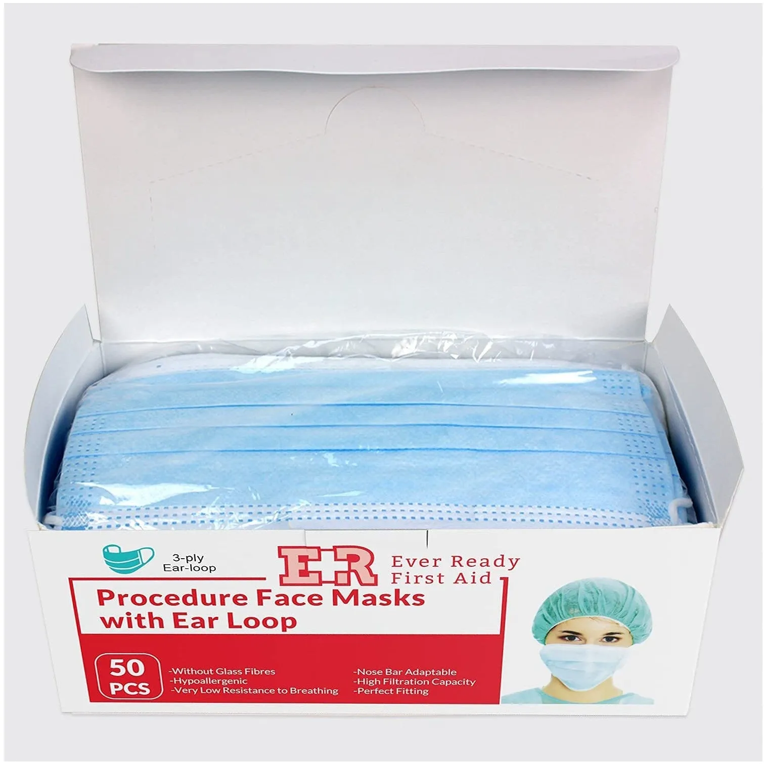 Ever Ready First Aid 3-ply Disposable Face Mask