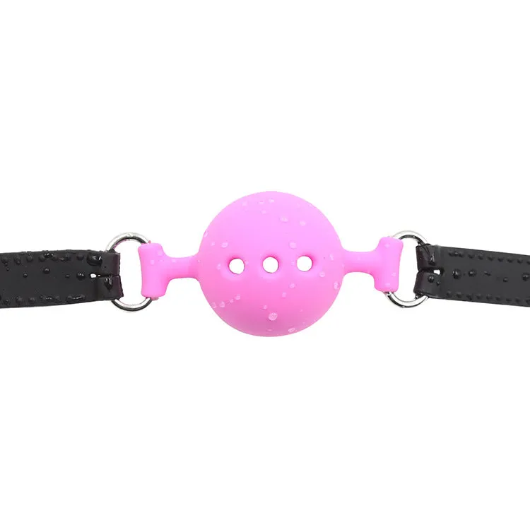 Gag - Breathable Silicone Ball (Pink)