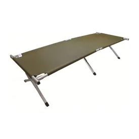 Highlander Aluminium Camp Bed - Green