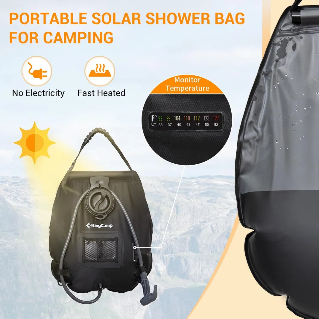 KingCamp Portable Solar Shower Bag For Camping