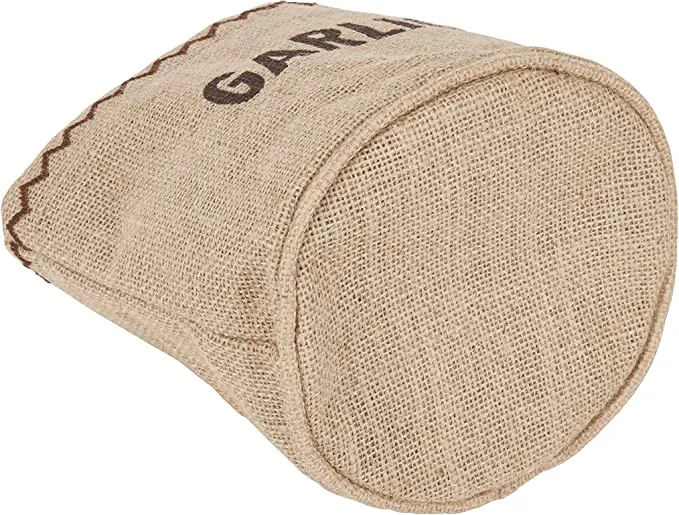 Natural Elements Hessian Garlic Bag