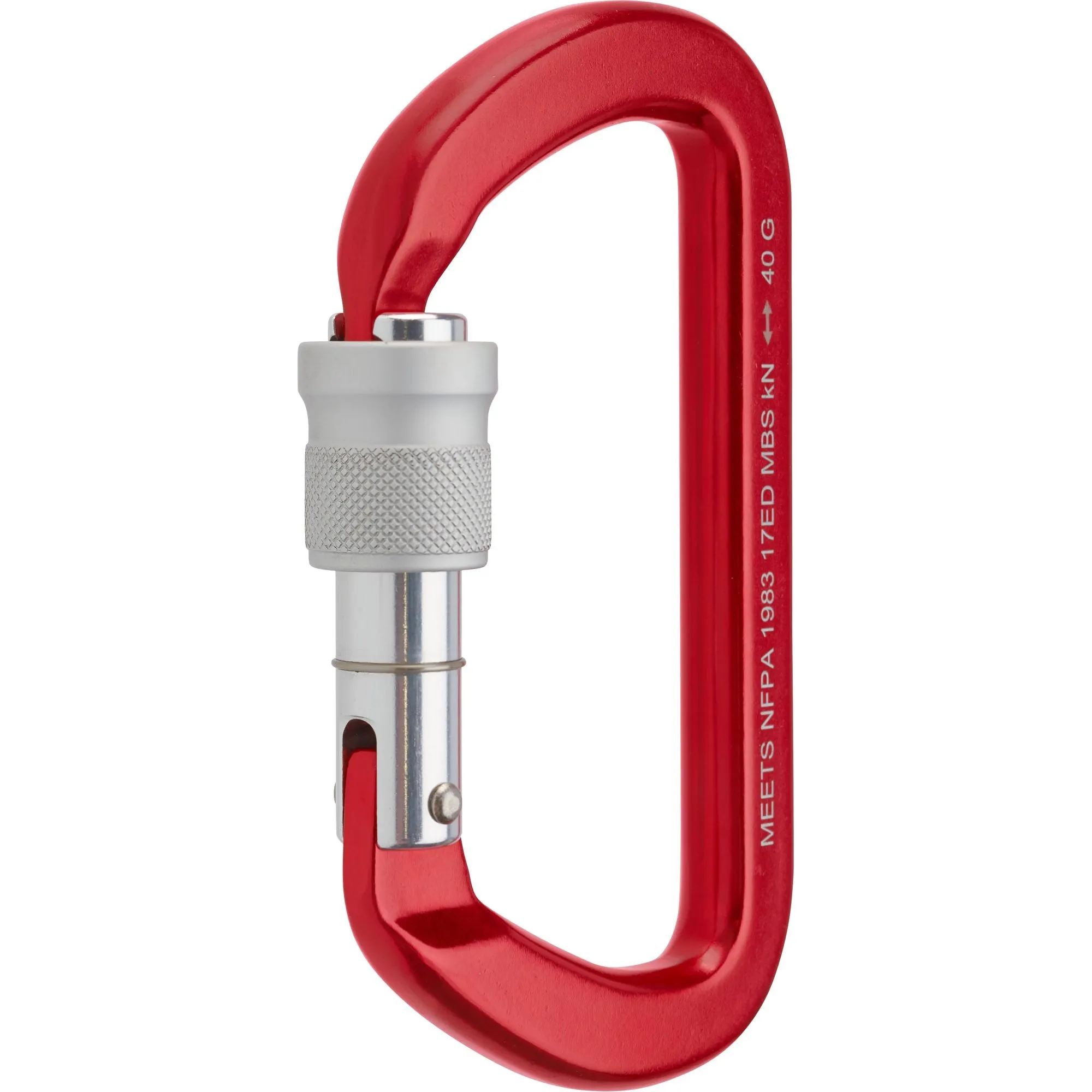 NRS NFPA G-Rated Master-D Screw Lock Carabiner