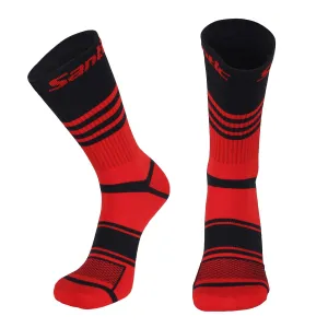 Santic Duke Men Women Cycling Socks Red