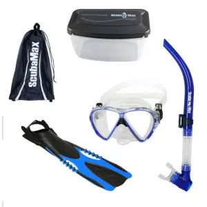 Scuba Max MK-116 Evora 2, SK-215 Air Supply II, Mask box and Mesh Bag Snorkel Combo