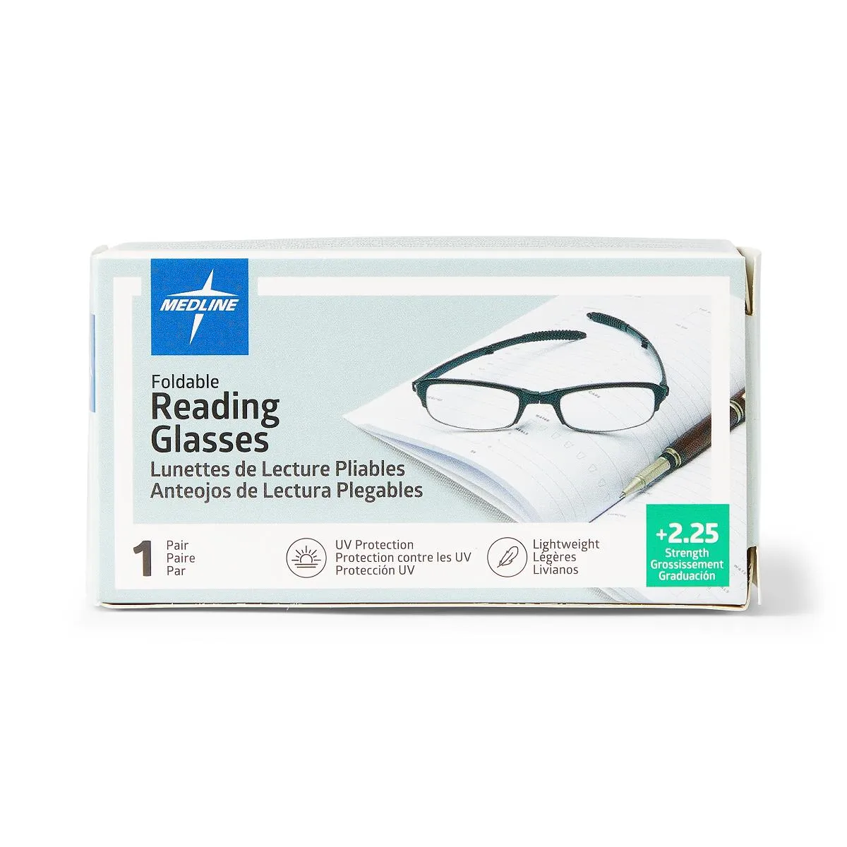 Unisex Reading Glasses, Strength  2.25