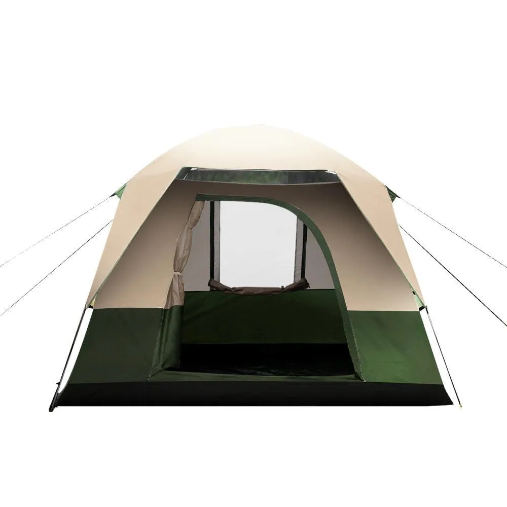 Weisshorn 4 Person Camping Tent - Green