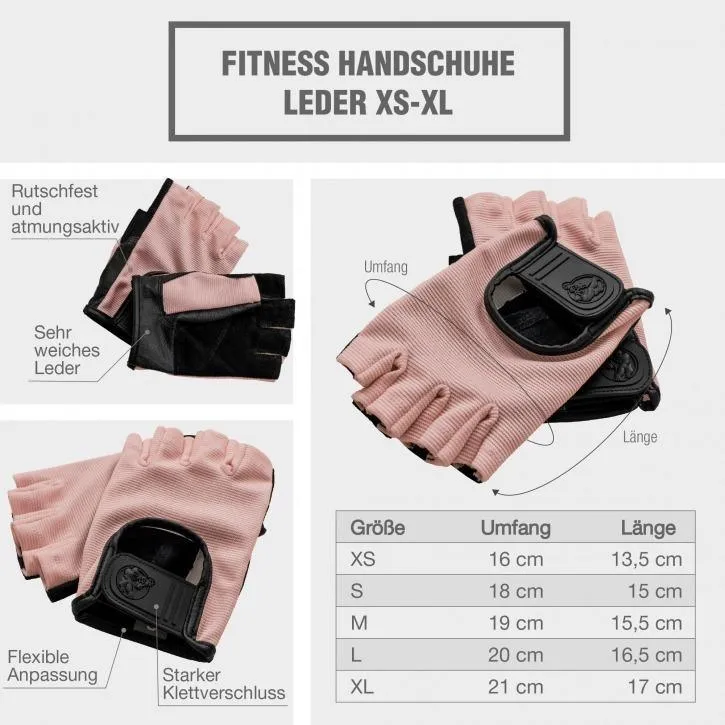 Workout Gloves Pink - L